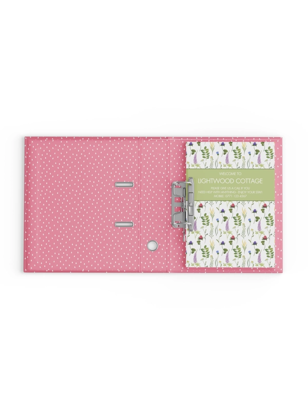 RING BINDER PERSONALISED COVER SHEET - PRINT AT HOME