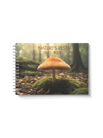A5  WOODLAND MUSHROOM GUEST BOOK