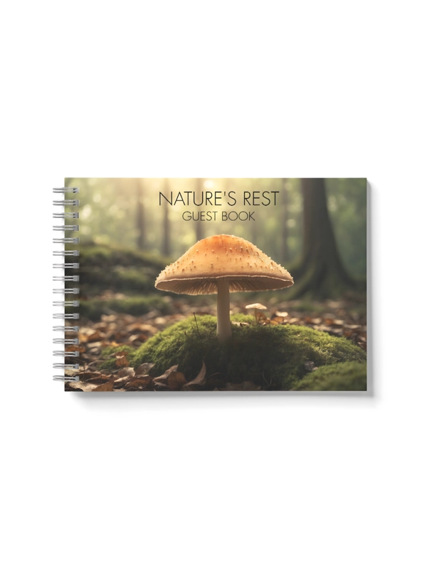 A5  WOODLAND MUSHROOM GUEST BOOK