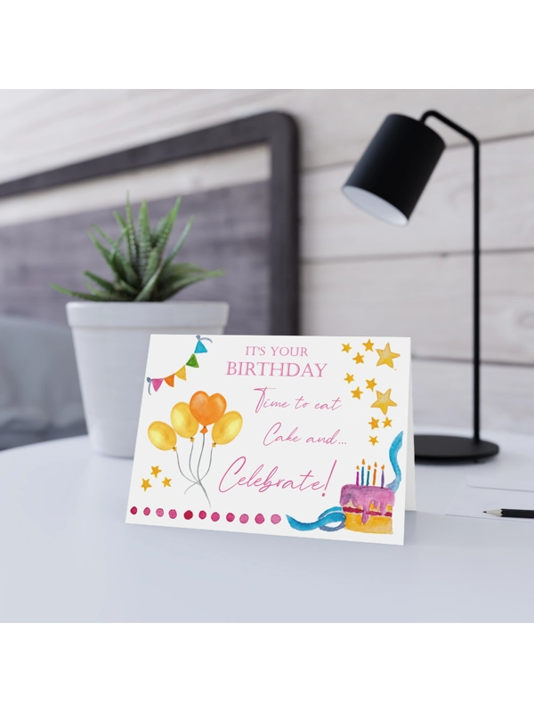 BIRTHDAY CARD 7x5" - Party Time