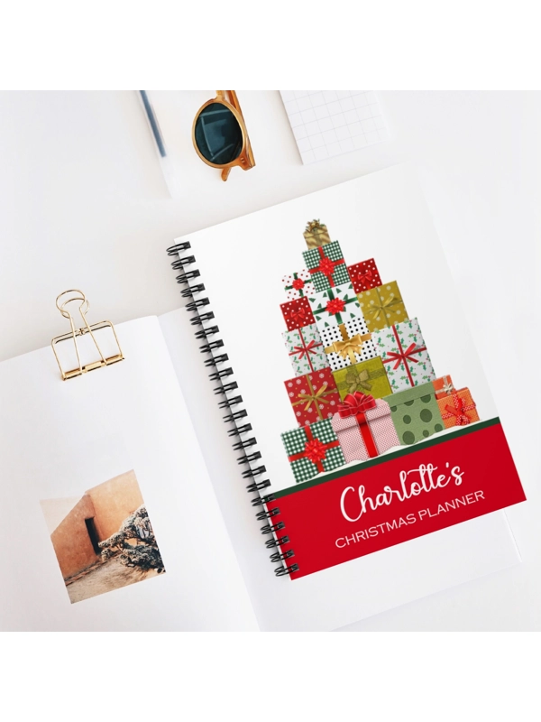 A5 PERSONALISED CHRISTMAS PLANNER NOTEBOOK