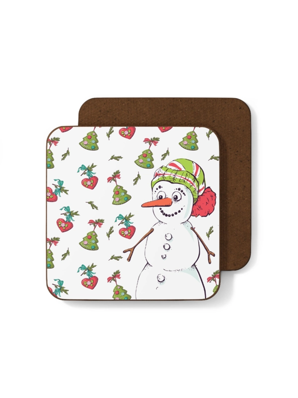 SNOWMAN CHRISTMAS COASTER