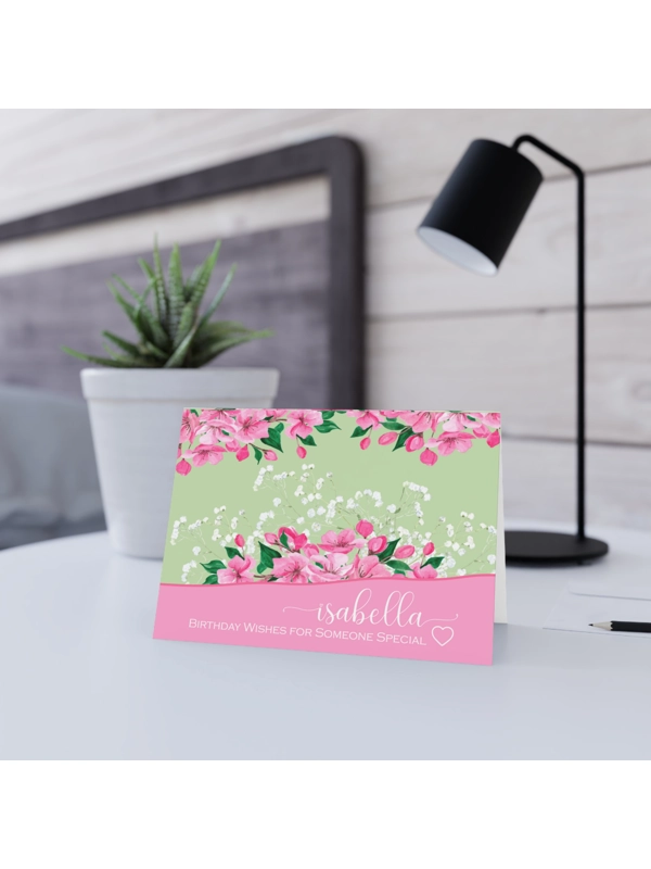 PERSONALISED BIRTHDAY CARD FOR SOMEONE SPECIAL - Summertime Florals