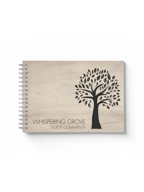A5 TREE SILHOUETTE GUEST BOOK