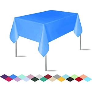 Disposable Plastic Tablecloth 3 Pack Supply Disposable Plastic Tablecloth 3 Pack Supply
