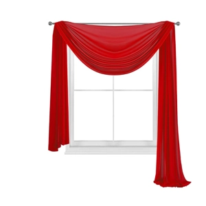 Curtains Scarf for Bedroom & Kitchen Fully Stitched and Hemmed