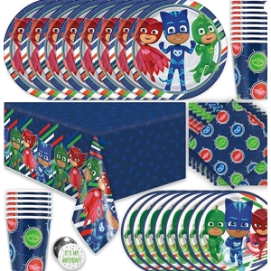 PJ Masks Birthday Party Supplies Set | PJ Mask Birthday Decorations