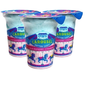 Snacktery Pink & Blue Cotton Candy - Experience the Sweetness of the Fair with Strawberry & Blue Ras