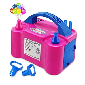Portable Dual Nozzle Rose Red 110V 600W Electric Balloon Blower Pump/Electric Balloon