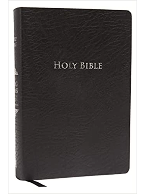 KJV Study Bible, Large Print, Bonded Leather, Black, Red Letter: Second Edition Bonded Leather