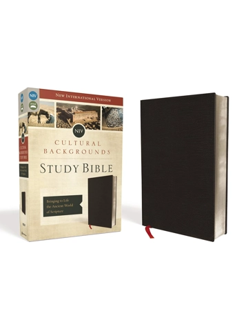 Cultural Backgrounds Study Bible NIV (Context Changes Everything), Bonded Leather, Black, Red Letter