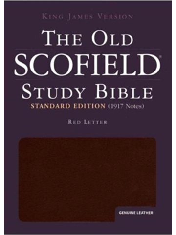 THE OLD SCOFIELD STUDY BIBLE, Standard Edition(1917 Notes),Red letter, Bonded Leather Black