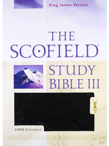 THE NEW SCOFIELD REFERENCE BIBLE KJV: Extra Large Edition( Not In Box ), Genuine Leather Blue/Black,