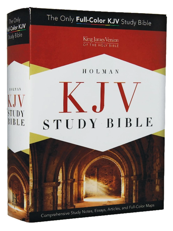 Holman Christian Publiisher. The King James Study Bible Full Color Edition, Geniue Leather. Canary/S