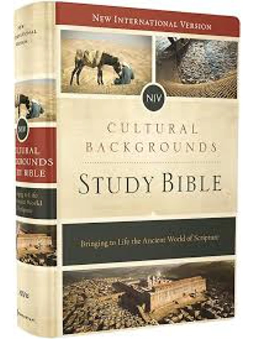 NIV, Cultural Backgrounds Study Bible (Context Changes Everything), Hardcover, Red Letter: Bringing