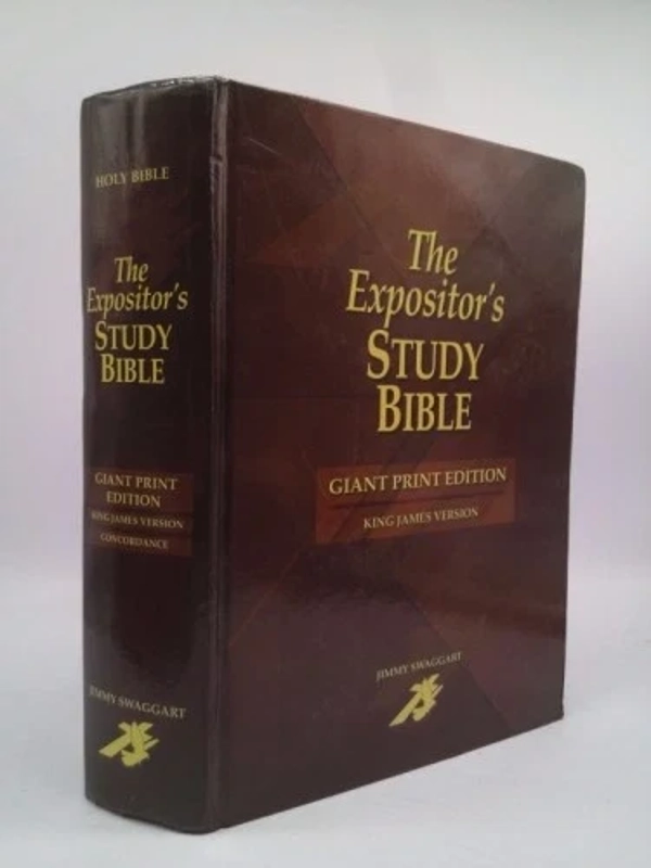 The Expositor's Study Bible - Giant Print  Hardcover – Big Book, By Jimmy Swaggart (Author)