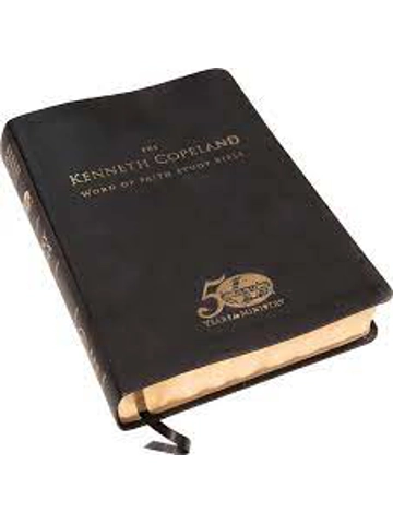 The Kenneth Copeland Word of Faith Study Bible 50 Year Anniversary Edition Leather Bound – By Kennet