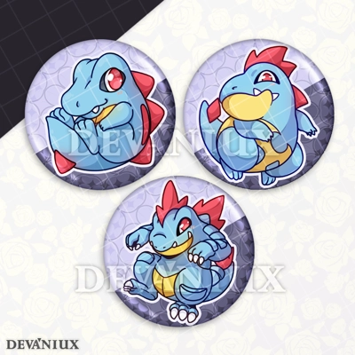POKEMON (GEN 2) - #158-#160 Totodile, Croconaw, Feraligatr.. POKEMON (GEN 2) - #158-#160 Totodile, Croconaw, Feraligatr..