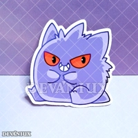 Gengar - Sitting | Sticker 2" - 6cm