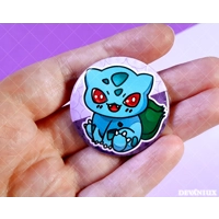 POKEMON (GEN 1) - #001-#003 - Bulbasaur, Ivysaur, Venusaur | Button 38 m m