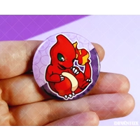 POKEMON (GEN 1) - #004-#006 - Charmander, Charmeleon, Charizard | Button 38 m m