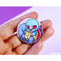 POKEMON (GEN 1) - #007-#009 - Squirtle, Wartortle, Blastoise | Button 38 m m