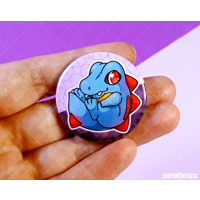 POKEMON (GEN 2) - #158-#160 Totodile, Croconaw, Feraligatr | Button 38 m m