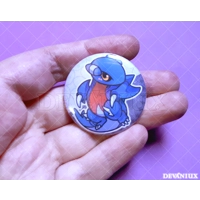 POKEMON: Gible, Gabite, Garchomp | BUTTON 38 mm / 1.5 inch