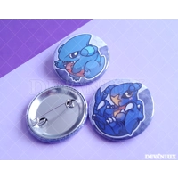POKEMON: Gible, Gabite, Garchomp | BUTTON 38 mm / 1.5 inch