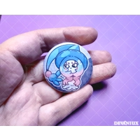 POKEMON (GEN 8) - #586-585 Hatenna, Hattrem, Hatterene - | Button 38 m m