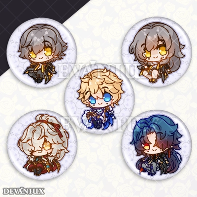 Honkai Star Rail - SET 1 | 59mm Honkai Star Rail - SET 1 | 59mm