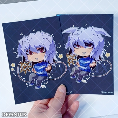 Chibi Bakura, Yami Bakura (3 versions) | A6 Print Chibi Bakura, Yami Bakura (3 versions) | A6 Print