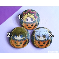 YUGIOH: 'Halloween:' Yami Yugi, Kaiba, Yami Bakura | BUTTON 38 mm/1.5 inch