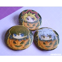 YUGIOH: 'Halloween:' Yami Yugi, Kaiba, Yami Bakura | BUTTON 38 mm/1.5 inch