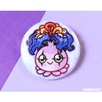 DIGIMON: Nyokimon, Yokomon, Biyomon | BUTTON 38 mm/1.5 inch