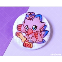 DIGIMON: Nyokimon, Yokomon, Biyomon | BUTTON 38 mm/1.5 inch
