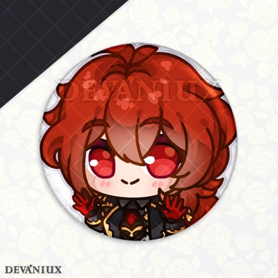Genshin Impact - Diluc | 38 mm Genshin Impact - Diluc | 38 mm