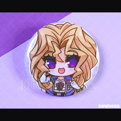 DUEL SERIES: Kujaku Mai | BUTTON 38 mm/1.5 inch DUEL SERIES: Kujaku Mai | BUTTON 38 mm/1.5 inch