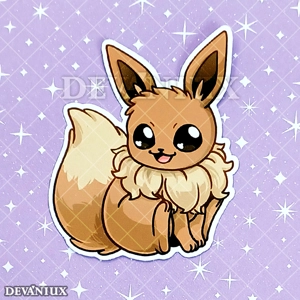 Eevee - Sitting | Sticker 2