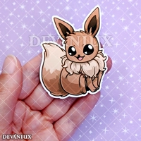 Eevee - Sitting | Sticker 2" - 6cm