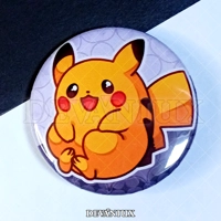 POKEMON (GEN 1) - #25-#26 - Pikachu, Raichu  | Button 38 m m