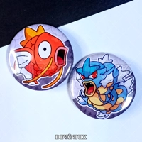 POKEMON (GEN 1) - #129-#130 - Magikarp, Gyarados | Button 38 m m