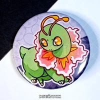 POKEMON (GEN 2) - #152-#154 - Chikorita, Bayleef, Meganium | Button 38 m m