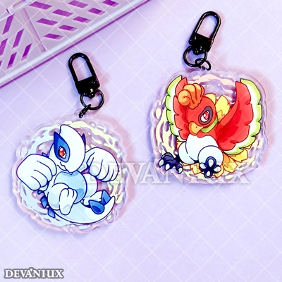 Ho-Oh & Lugia - Keychains Ho-Oh & Lugia - Keychains