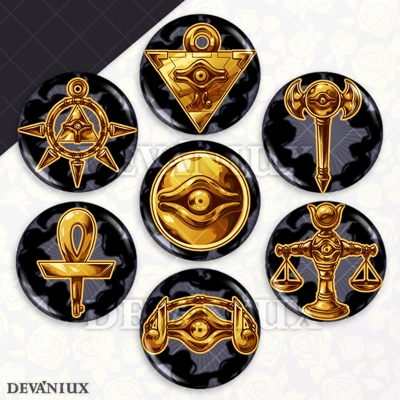 Millennium Items (Dark Version) - Buttons Millennium Items (Dark Version) - Buttons
