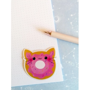 Cat Donut Sticker