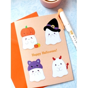 Halloween Spooky Ghost Card