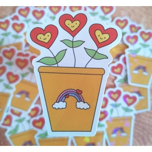 Girly Flower Sticker