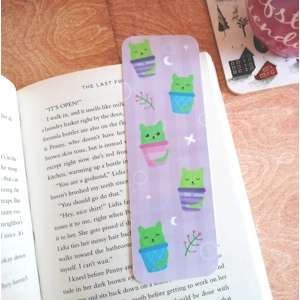 Cat Cactus Bookmark