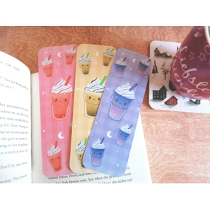 Latte Bookmark Set, Kawaii Drinks set
